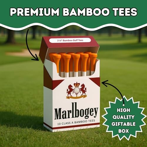 Marlbogey Funny Golf Tees